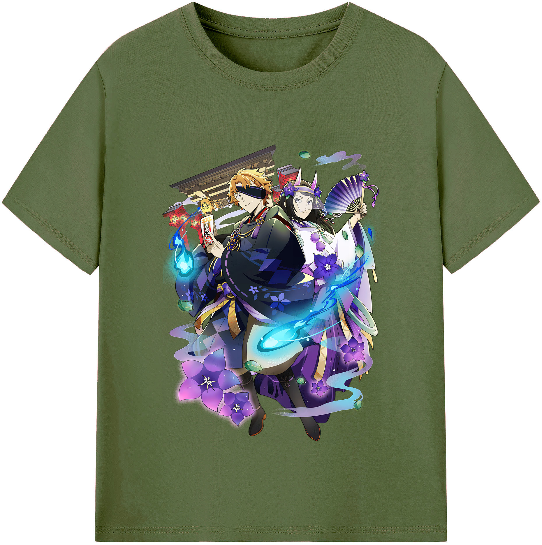 （画像用） 文豪ストレイドッグス Bungo Stray Dogs 綿100％半袖Tシャツ（フロントプリント）